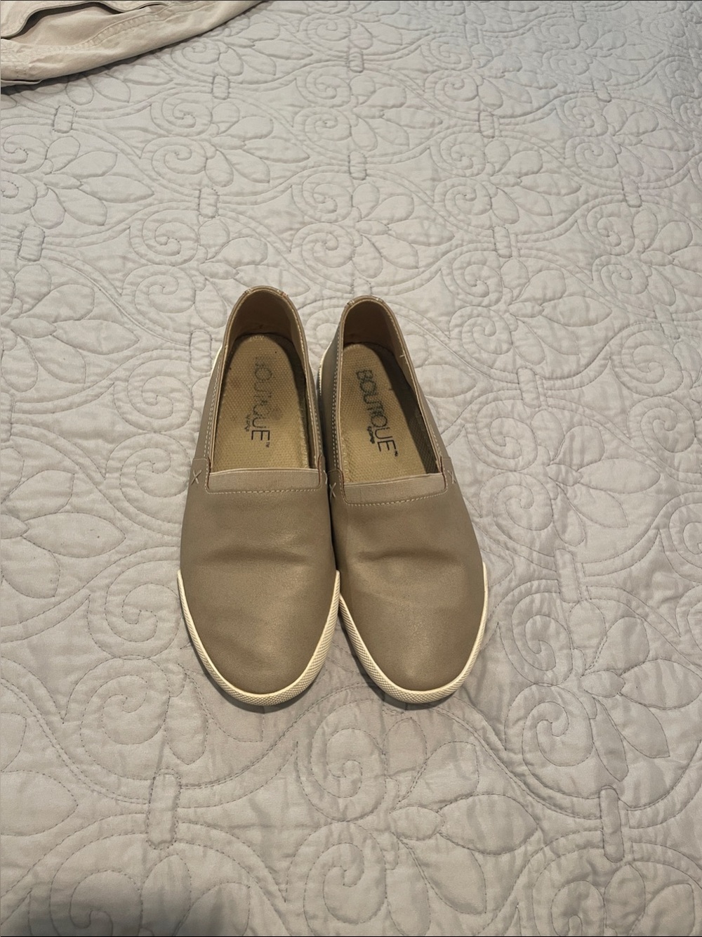 Boutique Taupe Slip-On Women's Casual Loafers
